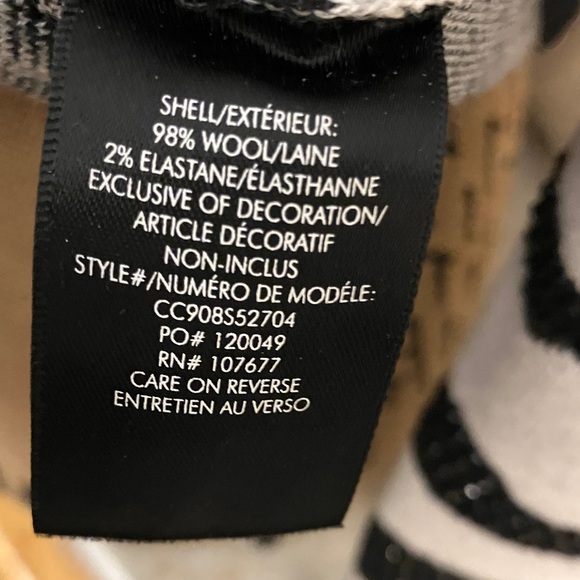 Alice + Olivia Zebra Gorgeous Pattern Sweater in Black and White W/Enbellishment - Picture 8 of 12